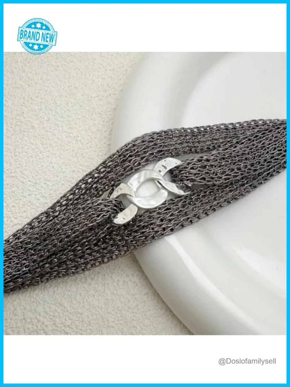 Multi Chain Mesh Wrap Bracelet for Women